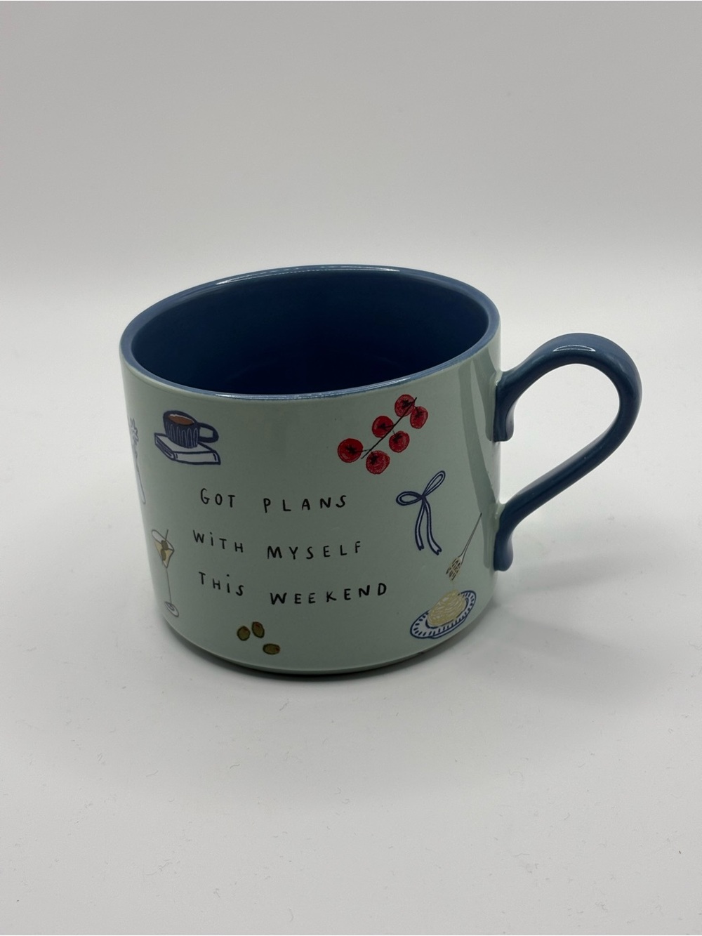Anthropologie Holly Startup Got Plans With Myself Stoneware Mug  12.8 Oz